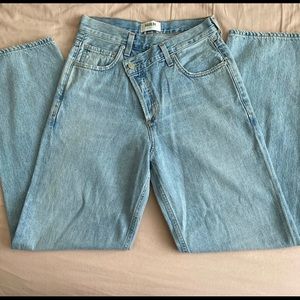Agolde Criss Cross Size 24 light wash jeans